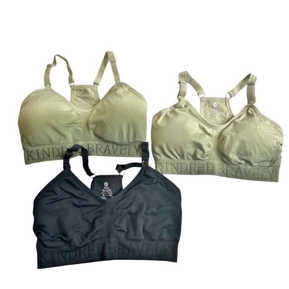 Kindred Bravely Nursing Bra Set Lot Bundle of 3 Size Small Pregnancy Postpartum - Picture 1 of 11